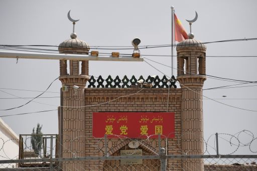 Masjid di Xinjiang. Foto: AFP.