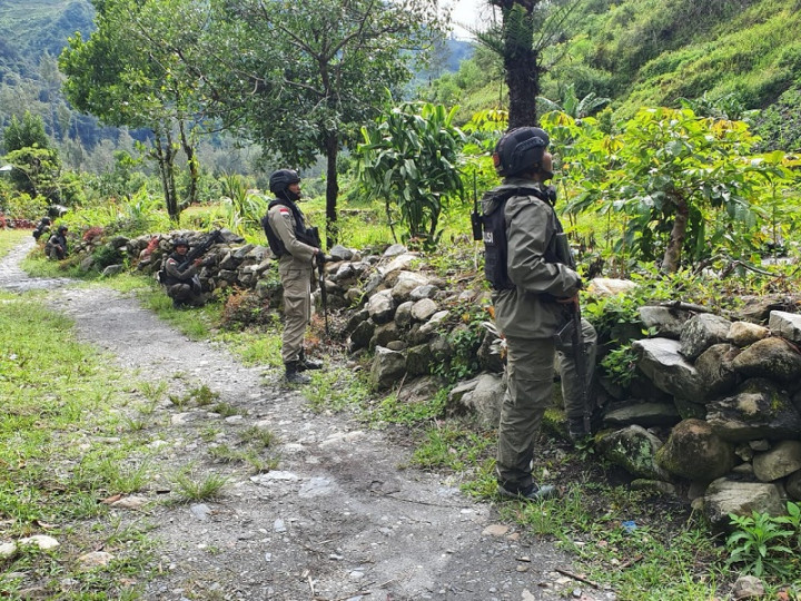 Aparat Gabungan Olah TKP Pembunuhan di Intan Jaya