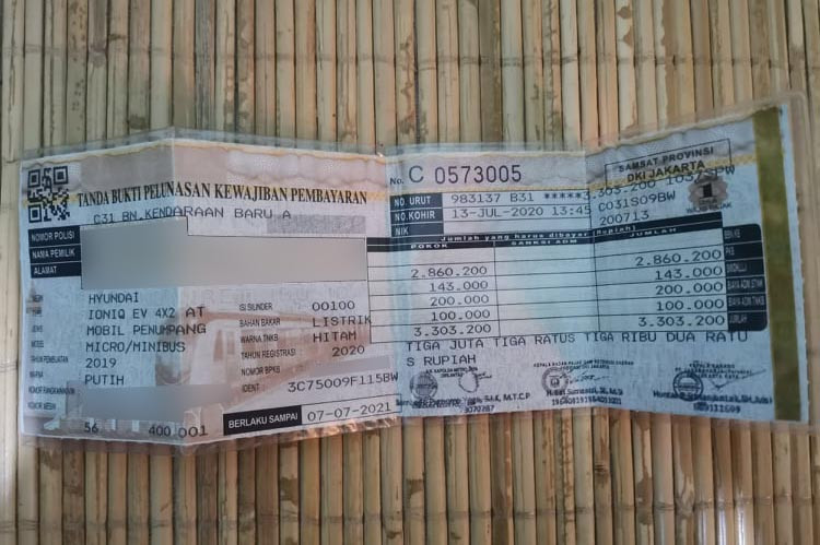 Di tahun pertamanya, Ioniq hanya memiliki pajak sekitar Rp 3,3 juta. Medcom.id/Ekawan Raharja