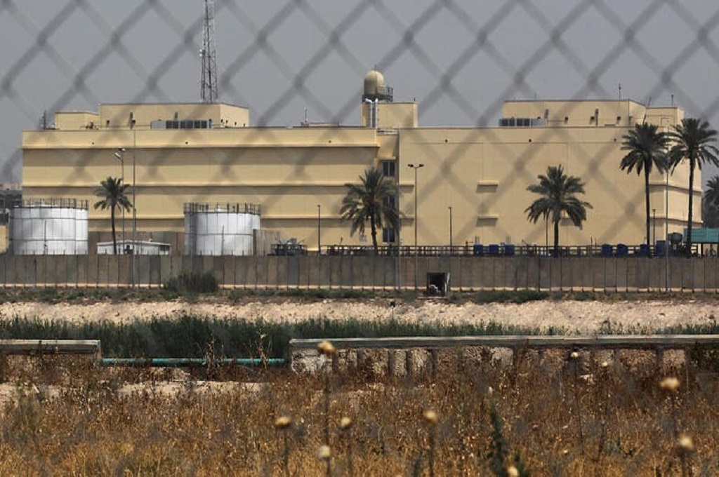 Kedutaan Besar AS di Baghdad, Irak. (AFP)