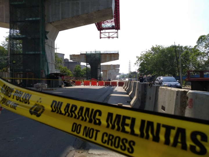 Pengendara Tewas Tertimpa Besi Konstruksi Tol Merupakan Sekuriti Proyek