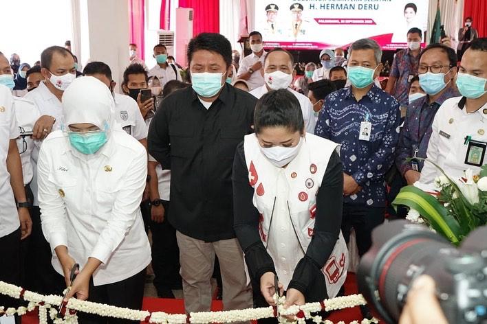 Herman Deru Resmikan Pengaktifan Kembali Unit Donor Darah di Sumsel
