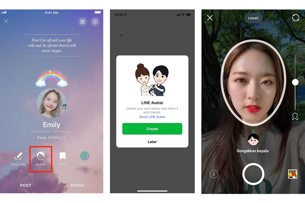 Line mengumumkan fitur terbaru di aplikasi layanan komunikasinya, bertajuk Line Avatar.