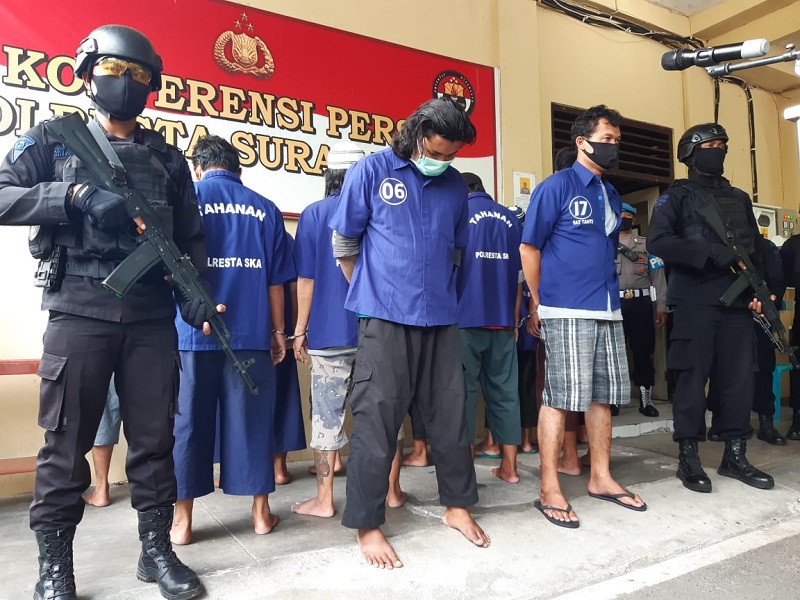 Otak Pengeroyok Acara Adat di  Solo  Ditangkap di  Rumah  