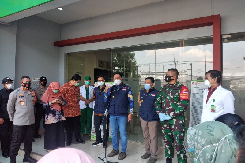 Gubernur Jabar Ridwan Kamil, di Kota Depok. (Foto: ANTARA/Feru Lantara)