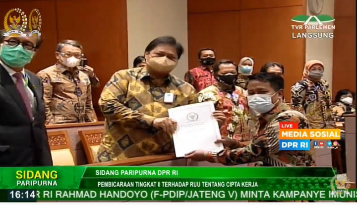 RUU Ciptaker Resmi Jadi Undang-Undang
