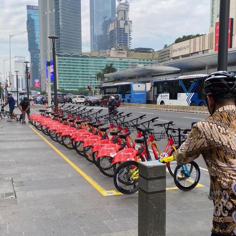 Yuk, bergowes di seputaran Jakarta. (Foto: Dok. Instagram Resmi Dinas Perhubungan Provinsi DKI Jakarta/@dishubdkijakarta)