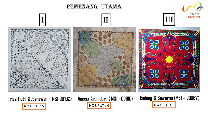 Kriteria penilaian dilihat dari gagasan dan konsep, originalitas, kreativitas, dan aktualitas mempunyai arti dan motif orisinal.  (Foto: Dok. Pribadi/MSI)