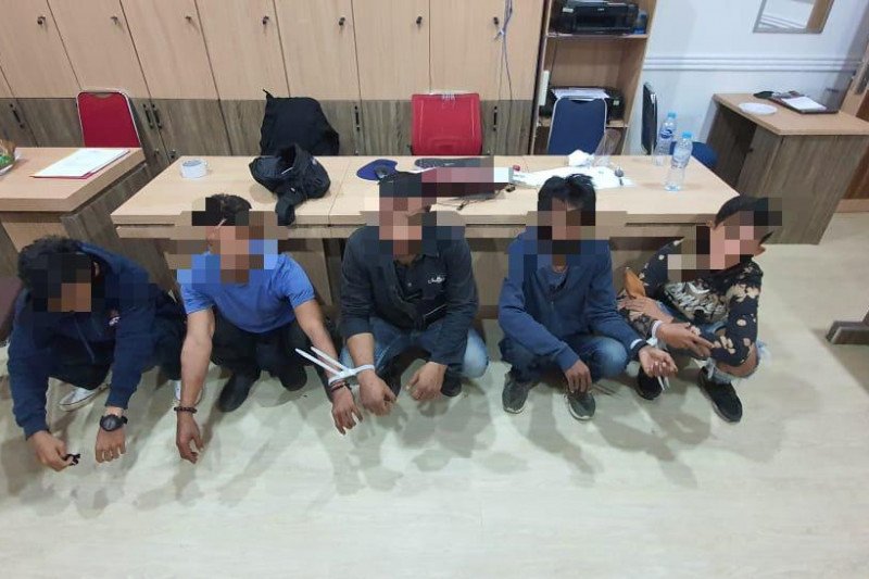 Pemuda yang diduga akan menyusup pada aksi aliansi mahasiswa di Kota Pontianak.