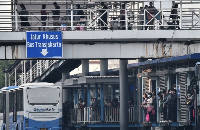 Ilustrasi Halte TransJakarta. ANT/Fanny Octavianus