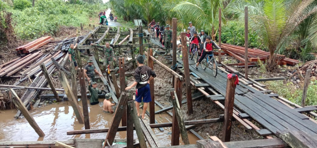 TMMD di Kotawaringin Timur Kebut Perbaikan  3 Jembatan  