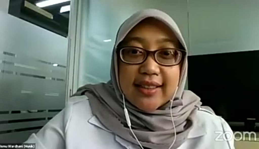 HR Manager Metro TV Ismu Wardhani (Munik). Zoom