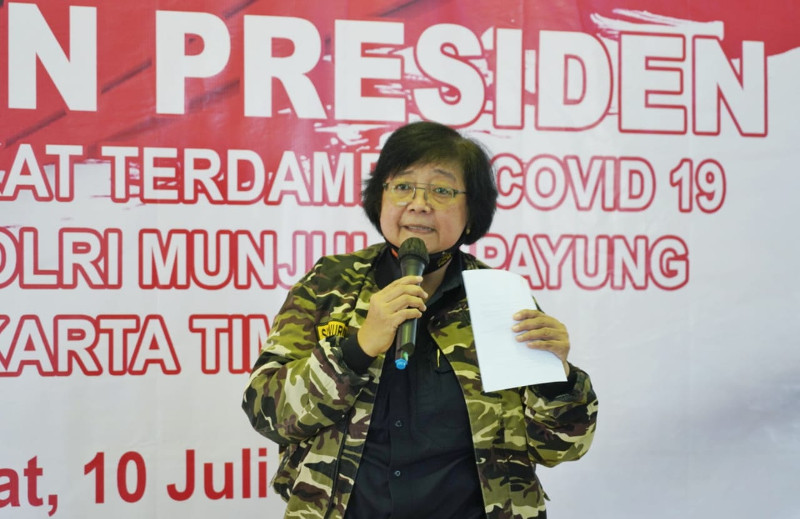 Menteri Lingkungan Hidup dan Kehutanan (LHK) Siti Nurbaya. Medcom.id/Candra Yuri Nuralam