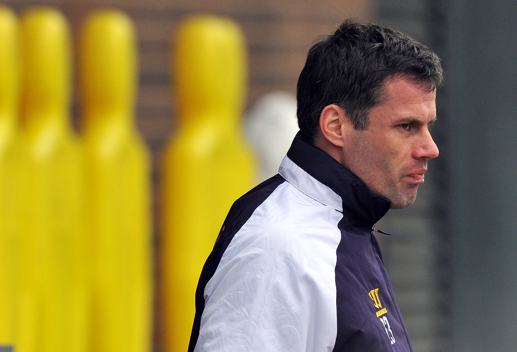 Jamie Carragher. (PAUL ELLIS / AFP)