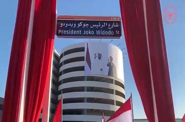 Presiden Joko Widodo Resmi Jadi Nama Jalan di Uni Emirat Arab