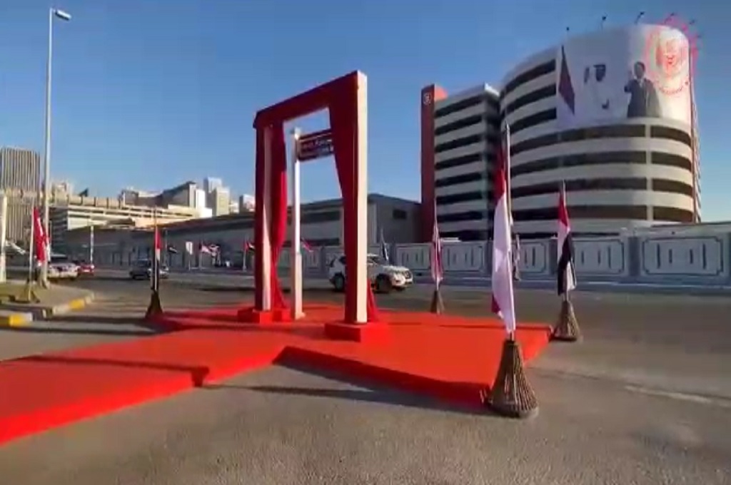 President Joko Widodo Street terletak di salah satu ruas jalan utama Abu Dhabi. (KBRI Abu Dhabi)
