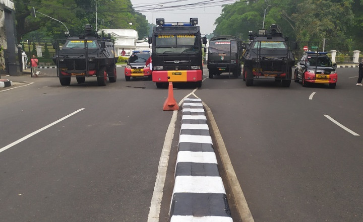 Jalur Lingkar Istana Bogor Ditutup Antisipasi Demo