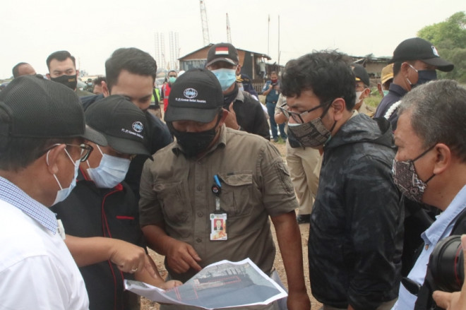 Pansus KBN DPRD DKI Jakarta saat memantau pembangunan Pelabuhan Marunda