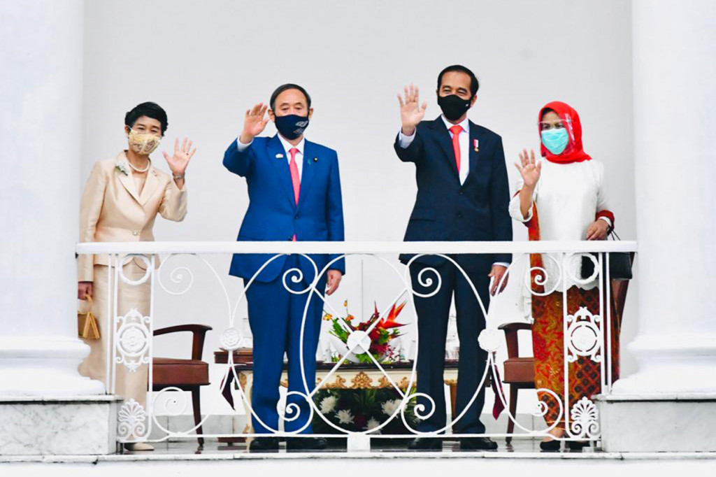 Momen Pertemuan Jokowi dan PM Jepang di Istana