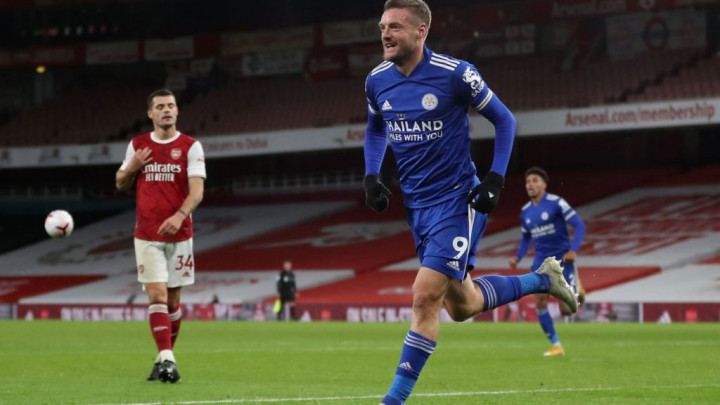 Arsenal vs Leicester City: Jamie Vardy Bikin The Gunners Bertekuk Lutut