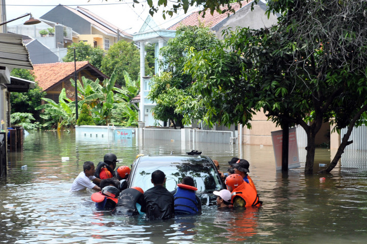 Banjir Masih Rendam Perumahan Griya Cimanggu Indah Bogor