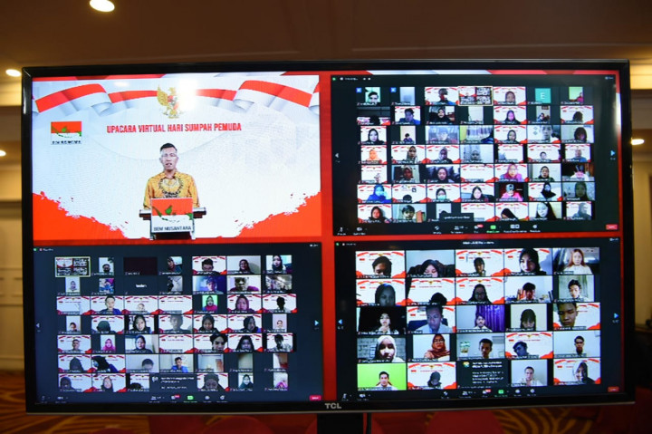 Upacara Virtual Sumpah Pemuda BEM Nusantara Pecahkan Rekor MURI