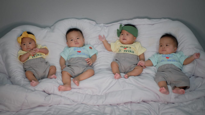 Baby Guci, bayi kembar empat di Indonesia (Foto: dok. pribadi)