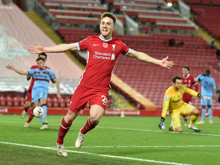 Liverpool vs West Ham: Diogo Jota Kembali Tentukan Kemenangan The Reds