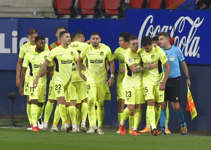 Osasuna vs Atletico Madrid: Suarez Absen, Los Rojiblancos Tetap Menang Telak