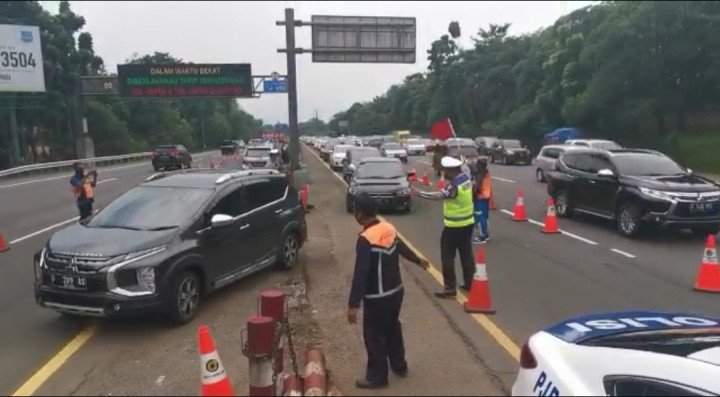 Jasa Marga Berlakukan Contraflow 18 Km Arah Jakarta