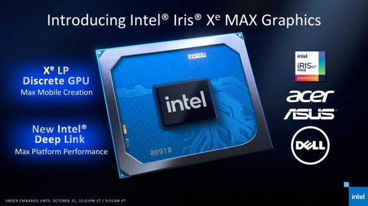 Intel Rilis GPU Diskrit Iris Xe Max, Pesaing NVIDIA MX350