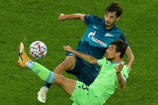 Suasana laga Zenit St Petersburg vs Lazio. (Foto: Olga MALTSEVA / AFP)
