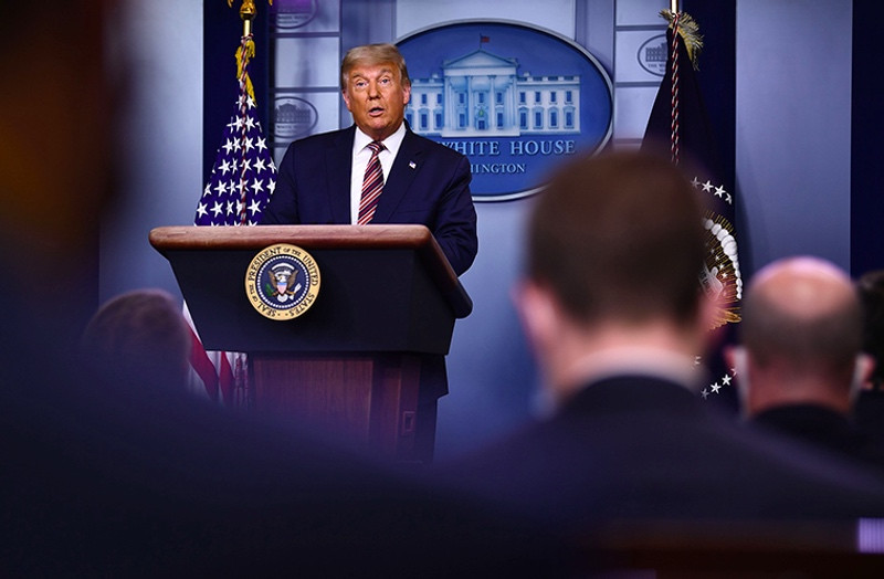 Presiden AS Donald Trump menuduh sudah dicurangi. Foto: AFP