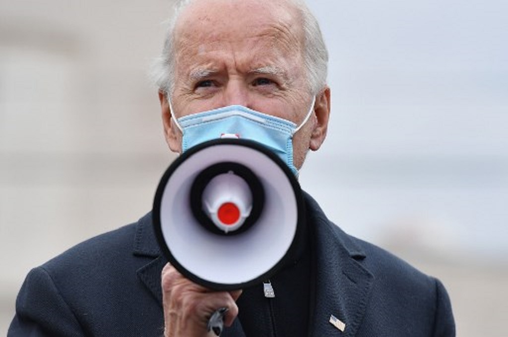 Joe Biden dari Partai Demokrat. (Angela Weiss/AFP)