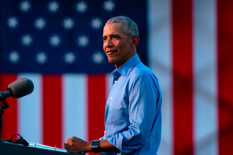 Mantan Presiden AS Barack Obama ucapkan selamat atas kemenangan Joe Biden. Foto: AFP