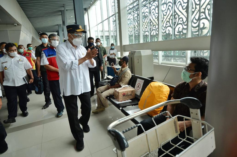 Menteri Perhubungan Budi Karya Sumadi meninjau sarana dan prasarana transportasi di Sumatra Utara. Dok. Kemenhub