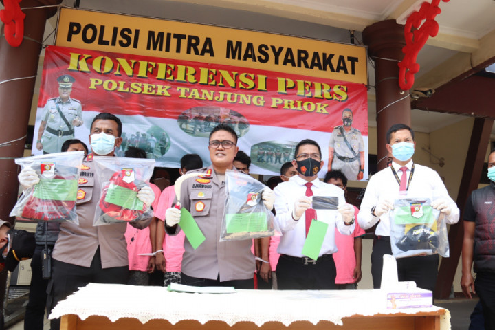 Komplotan Begal di Perlintasan Kereta Tanjung Priok Ditangkap