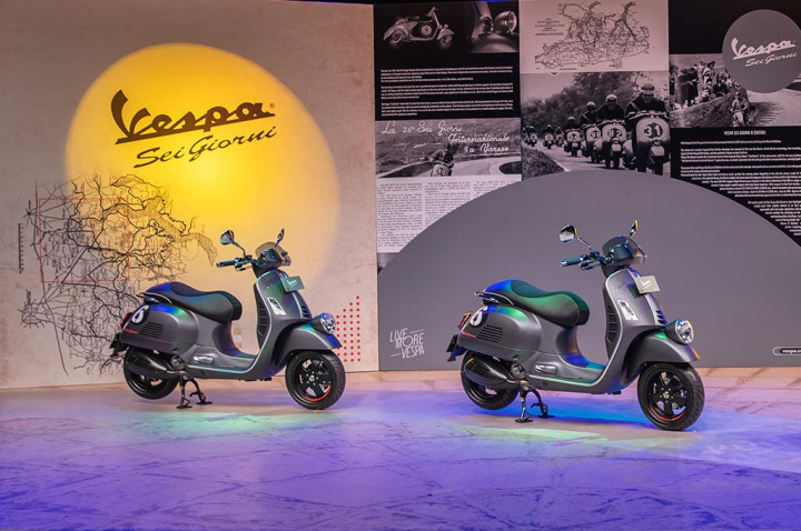 Vespa GTV 'Sei Giorni' II Edition yang Kental Nuansa Balap