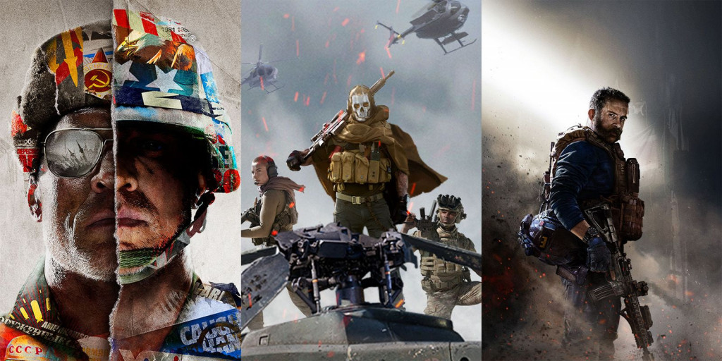 Tiga franchise Call of Duty dari Activision Blizzard.