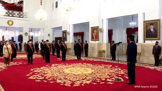 Upacara Penganugerahan Tanda Jasa dan Tanda Kehormatan Republik Indonesia 2020 di Istana Negara, Jakarta Pusat, Rabu, 11 November 2020. Foto: Sekretariat Presiden