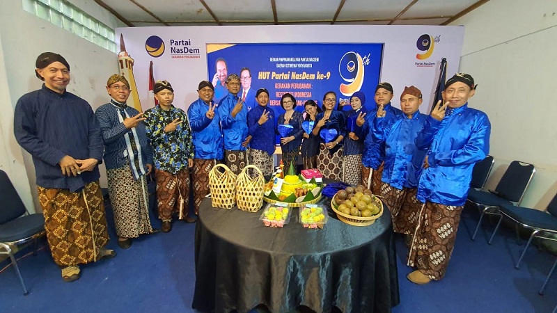  Perayaan HUT ke-9 NasDem di DIY. Foto: istimewa