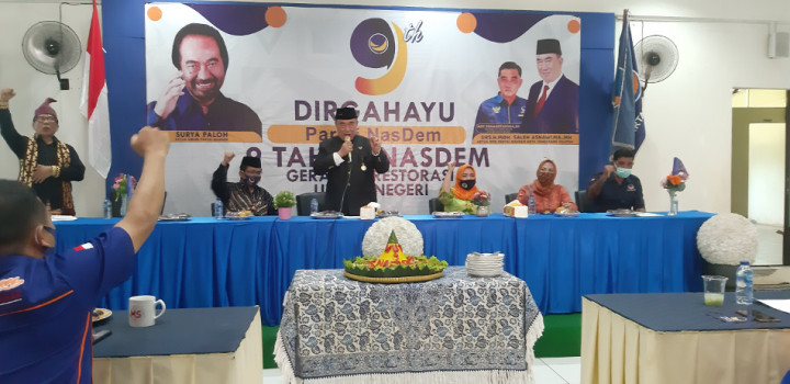 Perayaan HUT NasDem Tangerang Selatan Berkonsep Konsolidasi Partai