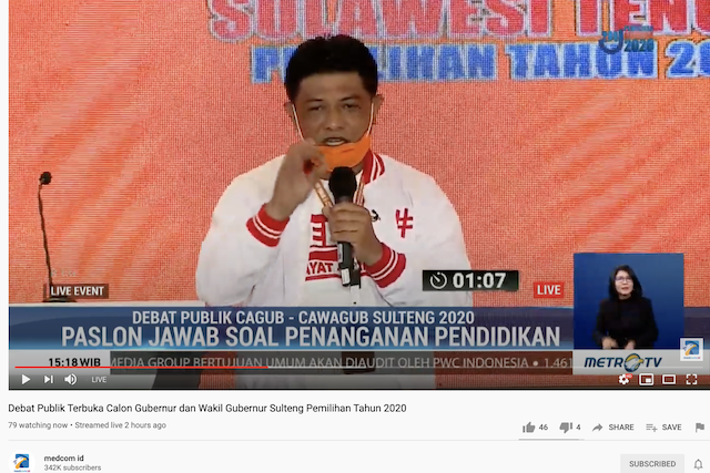 [Cek Fakta] Hidayat Sebut Angka Harapan Hidup Masyarakat Sulteng di Bawah Rata-rata Nasional? Ini Faktanya