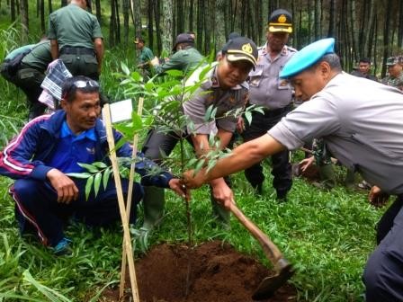 Antisipasi Banjir, Graisena dan Warga Bogor Tanam 300 Bibit Pohon