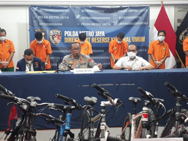 7 Tersangka Pencurian 34 Sepeda di Tangerang dan Jakut Ditangkap