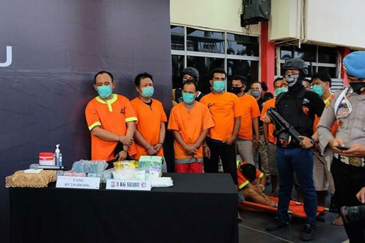 Perang Bandar Narkoba, Polisi Ringkus 9 Pelaku Bersenjata Api