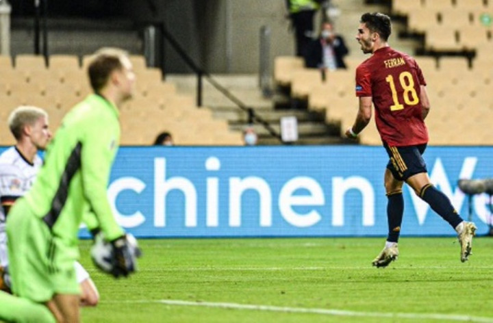 Respons Ferran Torres Usai Cetak Hattrick ke Jerman