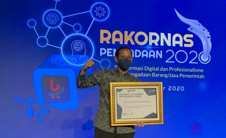 Kemendikbud Raih Penghargaan Atas Transparansi Pengadaan Barang/Jasa