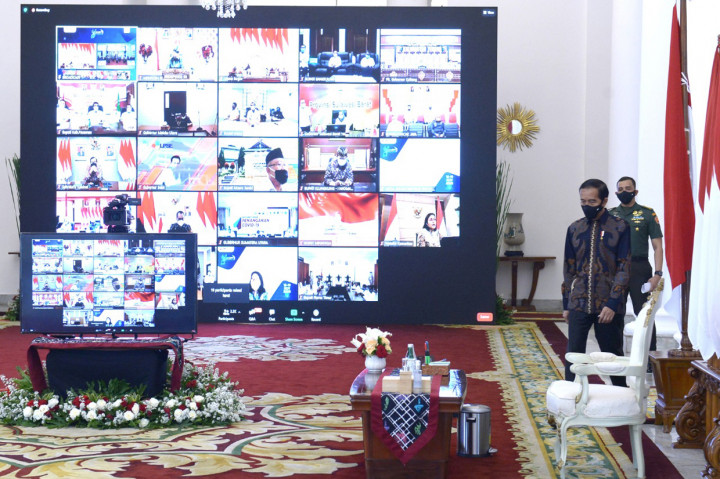 Jokowi Buka Rakornas Pengadaan Barang/Jasa Pemerintah Secara Virtual