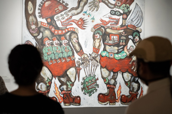 Covid-19 dalam Kala Kali Incognito Heri Dono